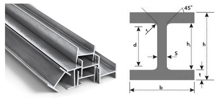 Балка двотаврова HEM 240, S355, міра 12м